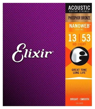Elixir Encordoamento Elixir Para Violão PHOSPORO Bronze 0,13