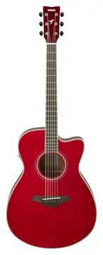 Yamaha FSC-TA TransAcoustic Concert Cutaway Ruby Red