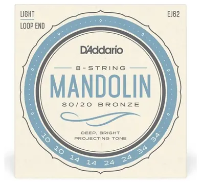D'ADDARIO Encordoamento Daddario Mandolim EJ62 Bronze 80/20