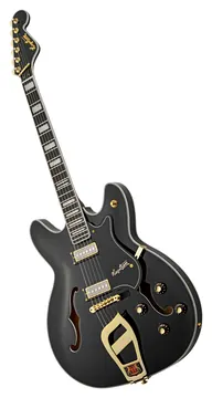 Hagstrom 67 Viking -09 Hollowbody E-Gitarre, black gloss