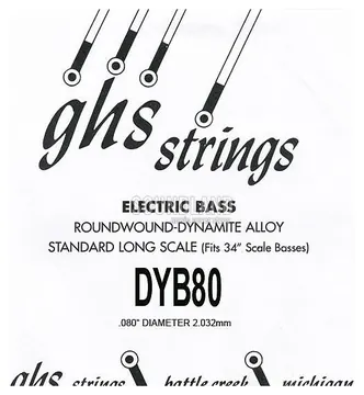 GHS Bass Einzelsaite 080