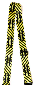 Levin 2" Webbing Graphic Guitar Strap Danger (LS-G-WG-200-DANGER)