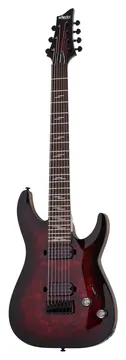 Schecter Omen Elite 7 BCH E-Gitarre, black cherry burst (2456)