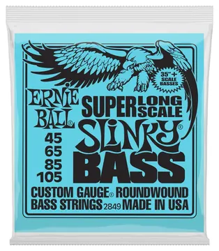 Ernie Ball 2849 Slinky Super Long Scale Saiten für E-Bass, .045-105