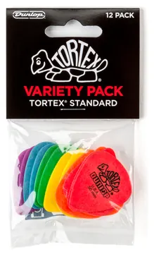 Dunlop PVP418 Tortex Standard Plectrum Variety 12-Pack