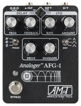 Asheville Music Tools AFG-1 Dynamic Analogue Flanger Pedal in Textured Black