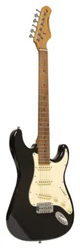 Stagg SES-55 BLK Elektrische gitaar serie 55 met massieve paulownia body