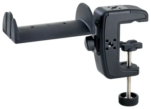 K&M 16085 -55 Kopfhörerhalter mit Tischklammer, schwarz