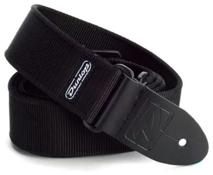 Dunlop D3809BK Courroie EN Nylon Solid Noir