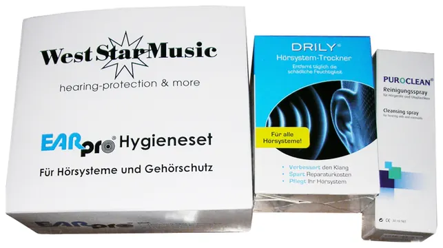 Earprotex Hygiene-Set Reinigungsset für Hörsysteme und Gehörschutz