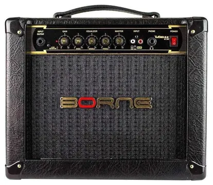 Borne Cubo Amplificador para Guitarra Borne Vorax 630 Preto 25W RMS