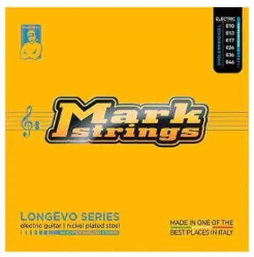 Mark bass Markbass Longevo Series Nanofilm Shielded Nickel Plated Steel Electric Guitar Strings (10-46)