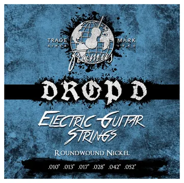 Framus Blue Label Electric Guitar String Set, Nickel-Plated Steel - Drop D and Db, .010"-.052"