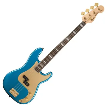 Fender Squier 40th Precision Bass LRL Gold Edition Lake Placid Blue