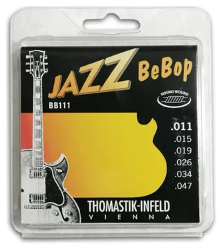 Jogo de Cordas Thomastik BB111 Bebop para Guitarra Elétrica Jazz 011
