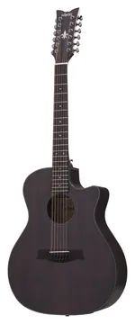 Schecter Orleans Studio-12 Satin See Thru Black