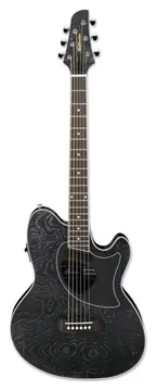 Guitarra Eletroacústica Ibanez Talman TCM50 GBO Galaxy Black