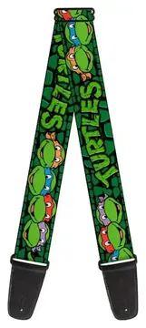 Buckle Down Classic Ninja Turtles Group Guitar Strap