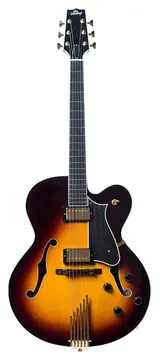 Heritage Standard Collection Eagle Classic Hollow Electric Guitar with Case, Original Sunburst