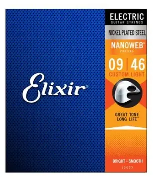 Elixir Electric Nanoweb Guitar Strings 9-46
