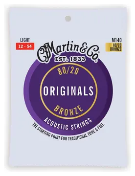Martin & Co. Martin M140 Light 12-54 Acoustic String 80/20 Corde x Chitarra Acustica