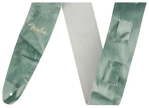 Fender Tie Dye Leather Strap, Sage Green