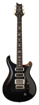 PRS Studio Black Rainbow Holoflake Top & Binding (Natural Back)