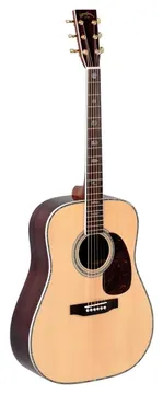 Sigma DR-41 Chitarra Acustica Dreadnought Top Abete Sitka Massello Fondo E Fasce Palissandro Finitura Lucida Con Binding Bianco E Abalone Colore Natural