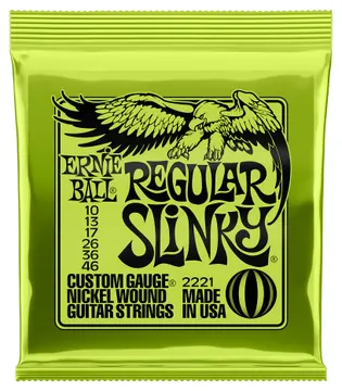 Ernie Ball Encordoamento para Guitarra Ernieball 0.10 Regular Slinky Stainless S