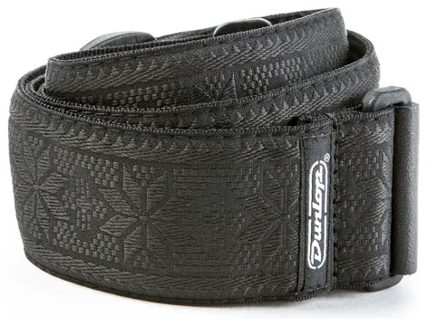 Dunlop Jacquard Series Filmore Guitar Strap , Black
