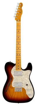 Fender American Vintage II 1972 Telecaster Thinline Maple Fingerboard 3 Colour Sunburst