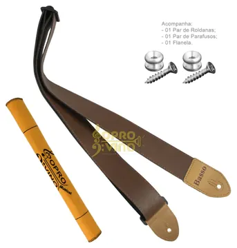 Basso Correia Alça Estofada Violão Guitarra Baixo Basso Veneza Cód. SF123