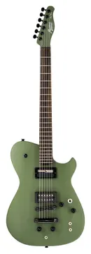 Manson Guitar Works Meta Series MBM-2 Sustainiac/Fuzz Factory Electric Guitar, Satin Olive Green