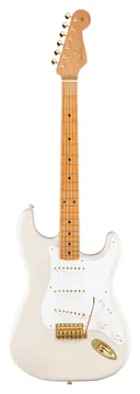Fender FSR Vintera II 50s Stratocaster Electric Guitar, Maple FB, White Blonde w/Gold Hardware