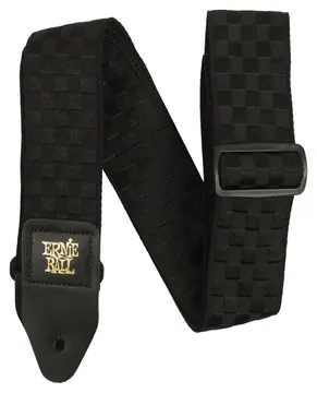 Ernie Ball 5341 Black Checkers Guitar Strap 100% Genuine