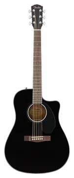 Fender CD-60SCE Dreadnought CW Classic Design WN Nero
