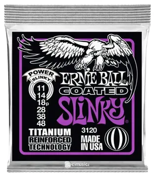 Ernie Ball Encordoamento Ernie Ball Coated Slinky Guitarra 0.11 - 0.48 Power Slinky