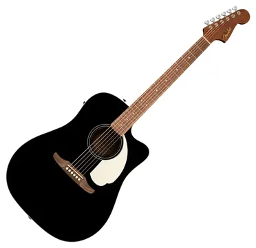 Fender California Standard Redondo Ce Spruce Top Ivory Pickguard Black Amplificata