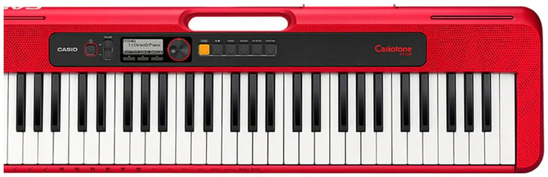 Casio Teclado Casio CTS200 RD Linha Casiotone de 61 Teclas Vermelho C/ Fonte