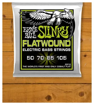 Ernie Ball Regular Slinky Flatwound Electric Bass Strings 50-105
