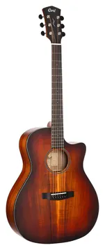 Cort CORE-GA Blackwood Open Pore Light Burst Westerngitarre mit Pickup und Softcase