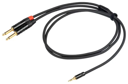 Proel CHLP170LU15 Cavo Y jack 3.5 Stereo a 2 jack 6.3 Mono 1,5mt