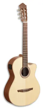 Guitarra Clássica Paco Castillo 221 CCE Abeto Sapelly Equalizador Cutaway