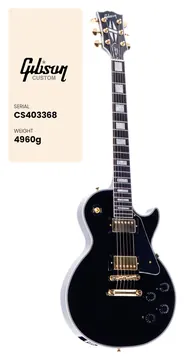 Gibson Les Paul Custom Ebony CS MC
