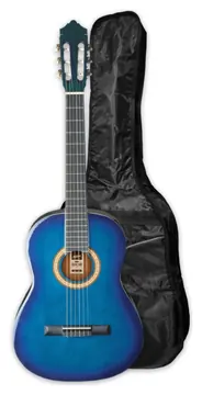Guitarra Clássica Ashton SPCG-44TBB 4/4 Azul com Saco
