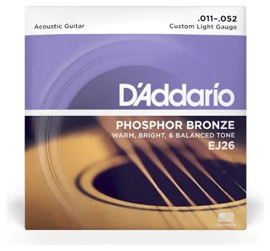 d'Addario EJ26 Muta di corde per chitarra acustica Phosphor Bronze