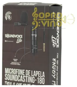 Sound Voice Microfone Lapela Ativo c/ Fio Plug P2 Smartphone Soundcastong Soundvoice Lite Cód. 180