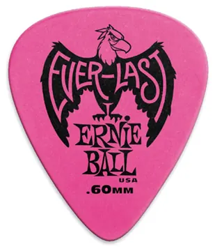 Ernie Ball 9179 Plettri Everlast Pink 0.60mm Busta da 12