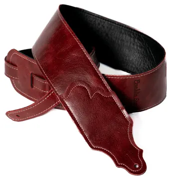 Franklin Strap 3” Jackson Hole “Aged” Leather/Contrast Stitching Oxblood