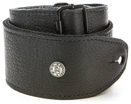 Dunlop BMF 15BK Trilglide Black Leather Strap